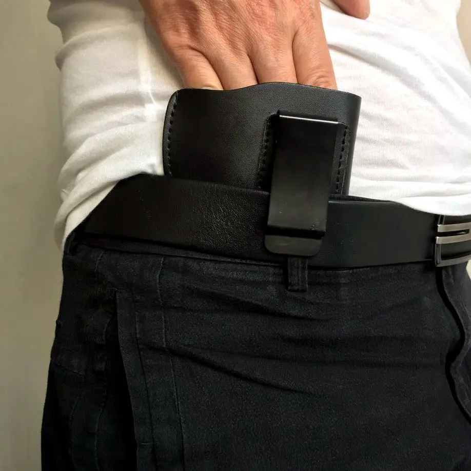 Универсальный револьвер кобура кожаный Тактический левое колесо классические