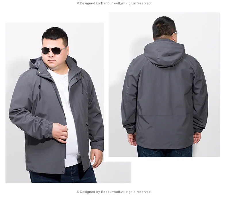 Мужская демисезонная куртка и пальто Повседневная Верхняя одежда 10XL 8XL 6XL