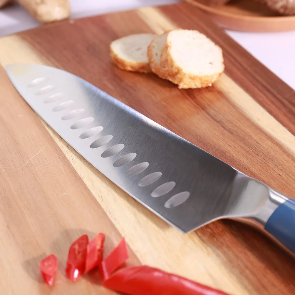 TUO столовые приборы Santoku нож японский кухонный из высокоуглеродистой нержавеющей