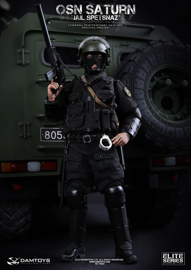 Damtoys 78024 1/6 OSN Saturn Jail Spetsnaz FSIN SPECIAL POLICE 1" Коллекционная фигурка для фанатов подарок на праздник