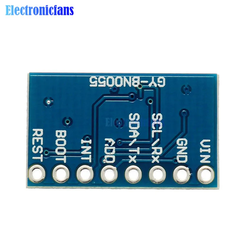 Φ 9DOF 9 axis BNO055 плата абсолютной ориентации датчик угла наклона IIC серийный