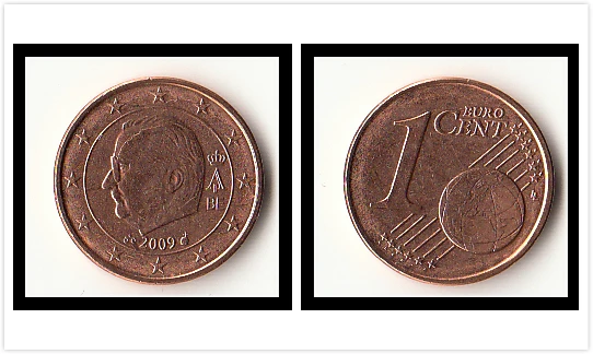 Belgium EU Euro 1 Cents Coin Original European Coins for colletion UNC New | Дом и сад