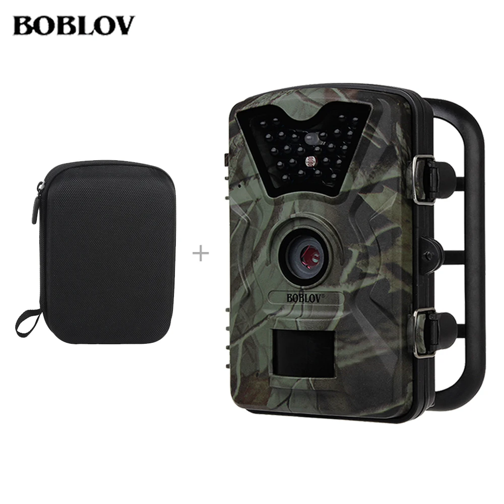 BOBLOV CT008 игровая ловушка для диких животных, Охотничья камера 12MP 1080P HD IR светодиодный 2," lcd видеомагнитофон, скаутская камера, сумка для переноски