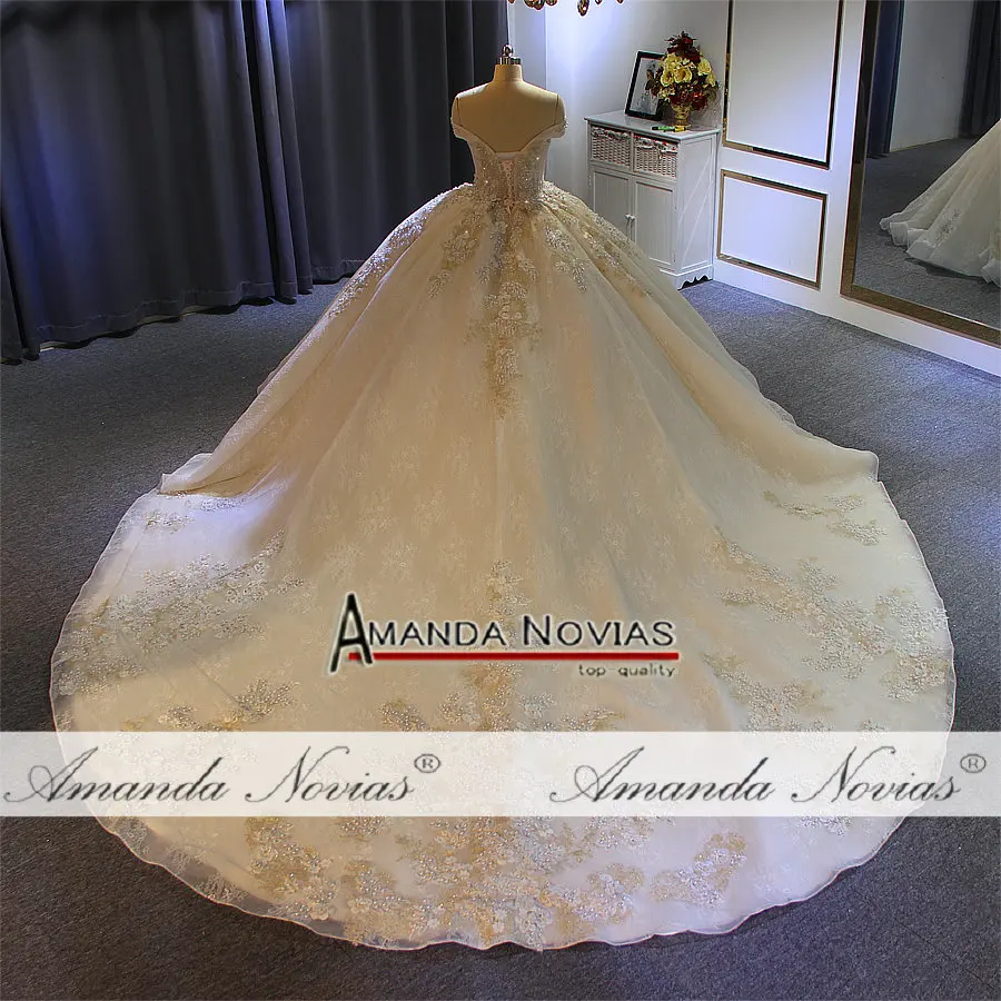 Высококачественное роскошное Бальное Платье Amanda Novias свадебное платье на заказ