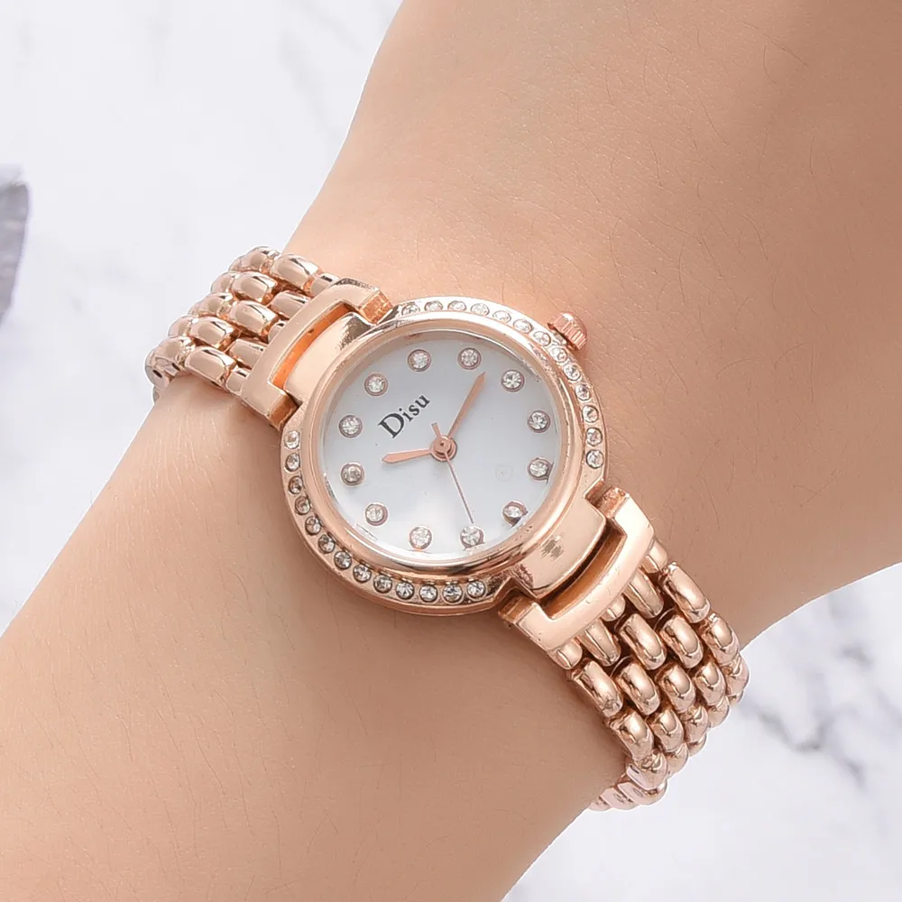 Disu элегантные характерные наручные часы женские роскошные Брендовые Часы Модные