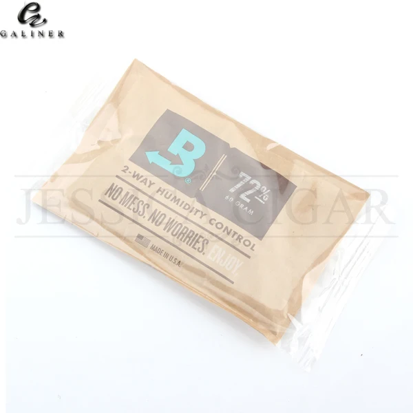 GALINER Boveda 8/60 г 2-полосная Управление влажностью humidipak увлажнитель сигарный увлажнитель сумка для увлажнитель для сигар - Цвет: 60 Gram 72 precent