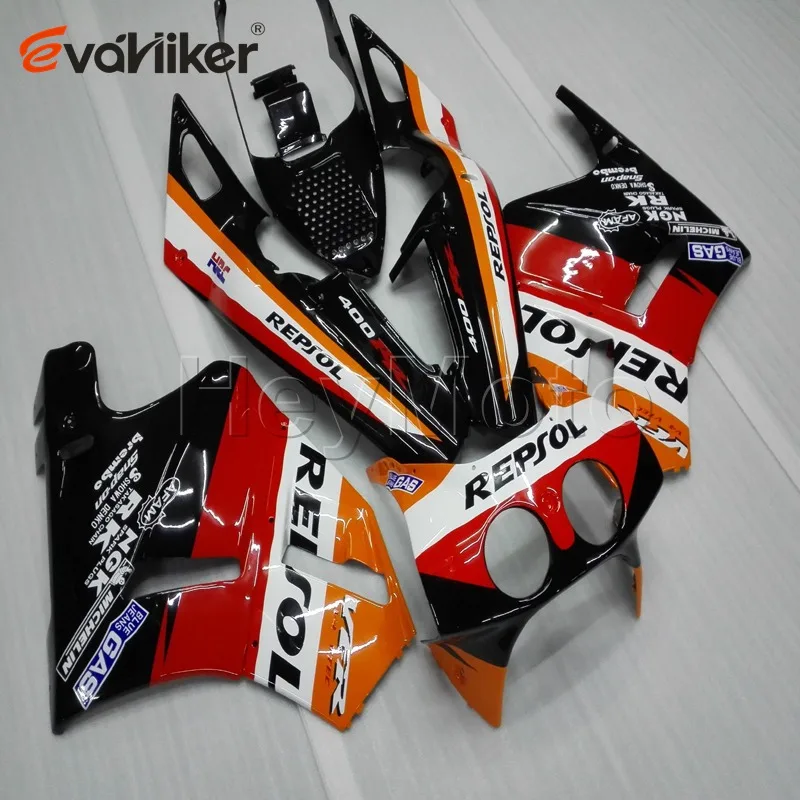 Мотоциклетный хомут для VFR400R NC30 1989 1990 1991 1992 1993 Красный Белый ABS обтекатель