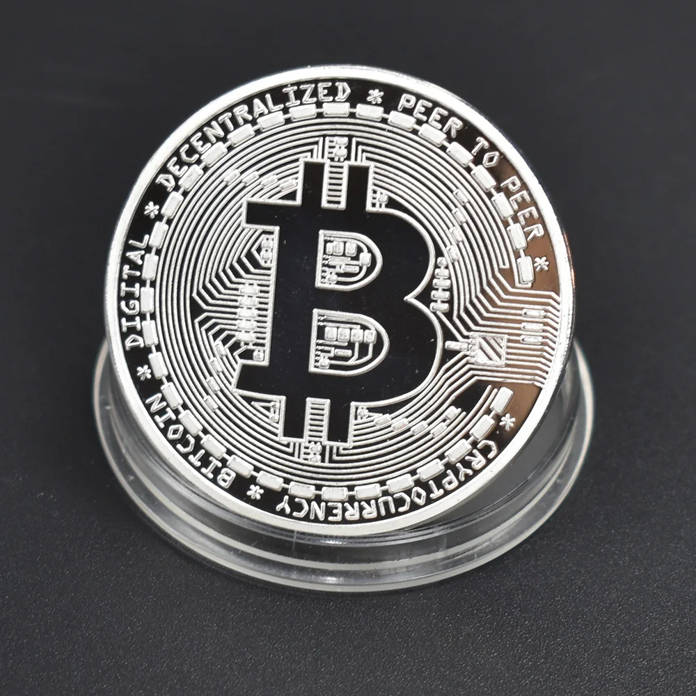 Позолоченная Горячая Биткоин монета Бит монета металлическая монета физическая криптовалюта памятная монета