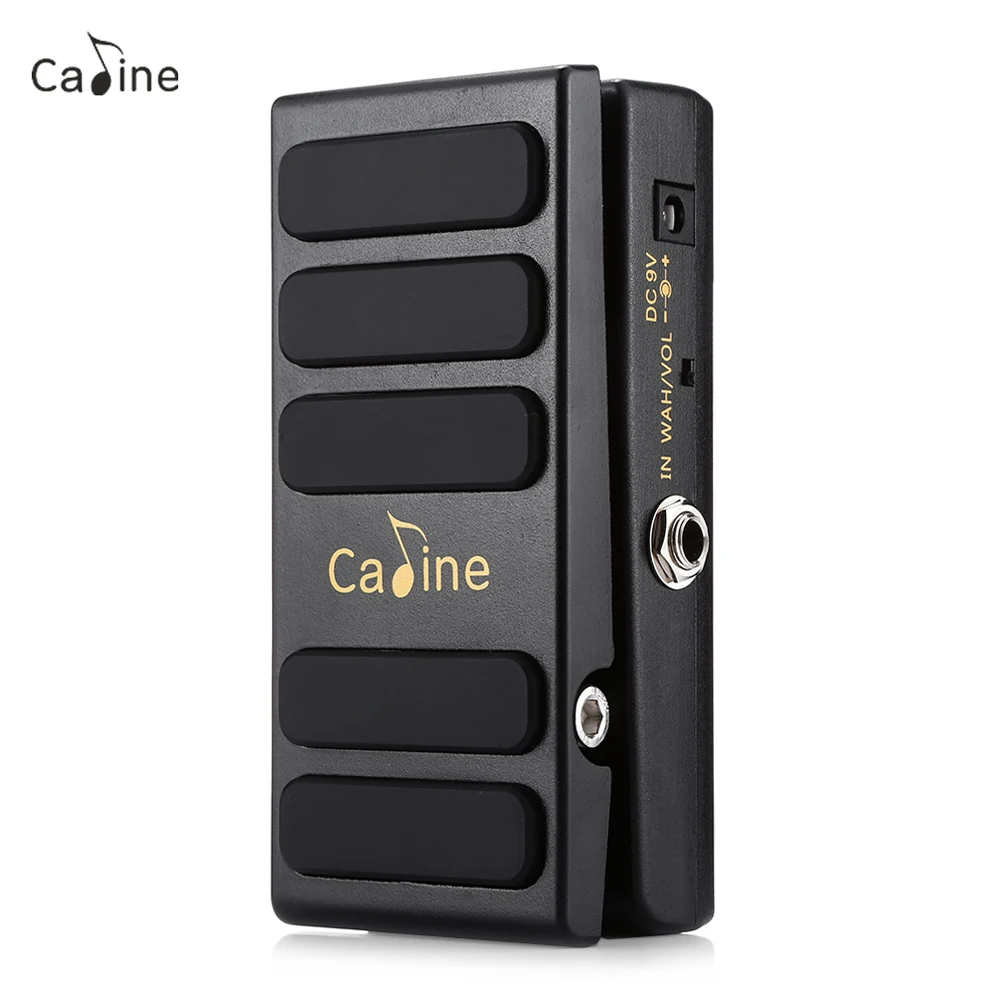 CALINE CP-31 гитарный эффект педаль Wah/эффект громкости комбо Горячая специя обновленная версия маленькая и универсальная педаль - Цвет: Black