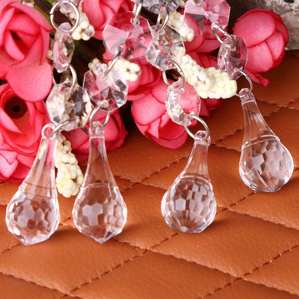 12 шт./компл. Подвеска из хрустальных бусин прозрачные бусины занавески круглые