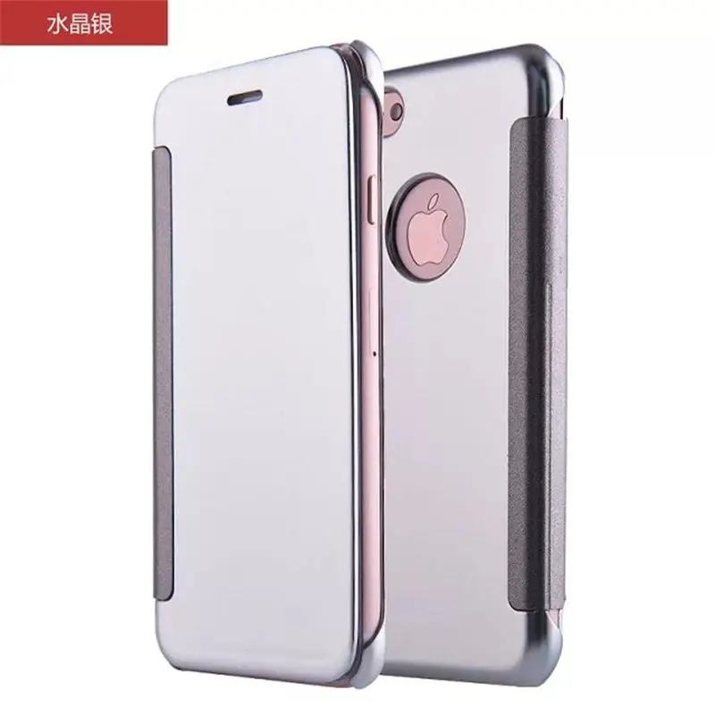 50 шт./лот роскошное умное зеркало флип чехол для iPhone 6 6G 6S 7 7G Plus View Smart Wake Up/Sleep|cover for