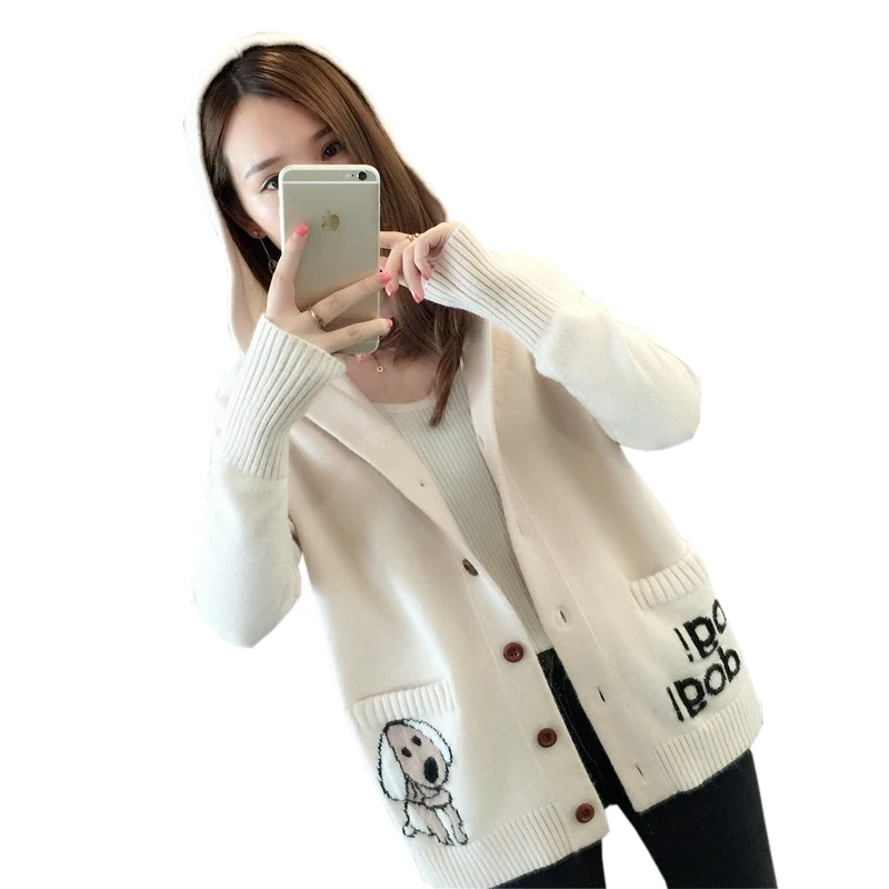 2018 осень зима кардиганы свитера модные с капюшоном длинным рукавом вязаные Топы