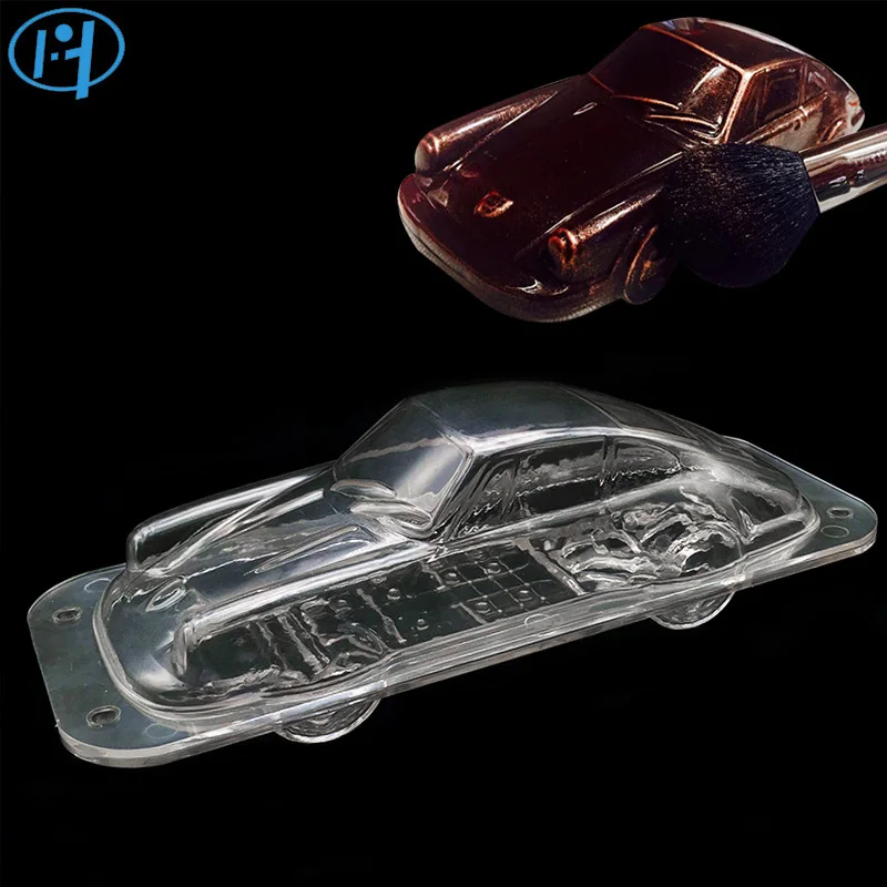 Пластиковая Автомобильная форма для шоколада, 3D, ручная работа, спортивный автомобиль, форма для торта, конфет, машина, инструмент для изготовления шоколада, формы для украшения торта