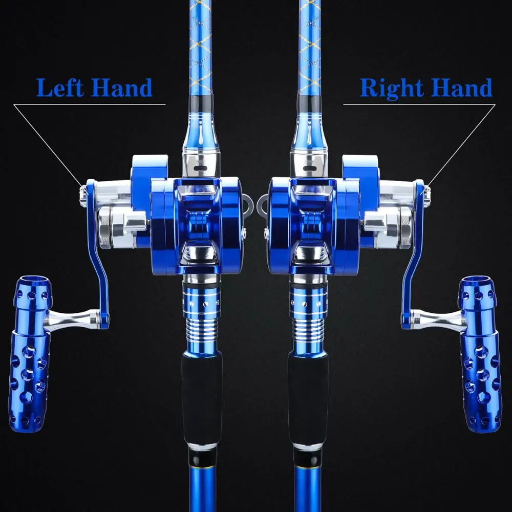 Sougayilang Metal Round Jigging Reel Saltwater Trolling Drum Reels Right Hand Fishing Sea Coil Baitcasting | Спорт и развлечения