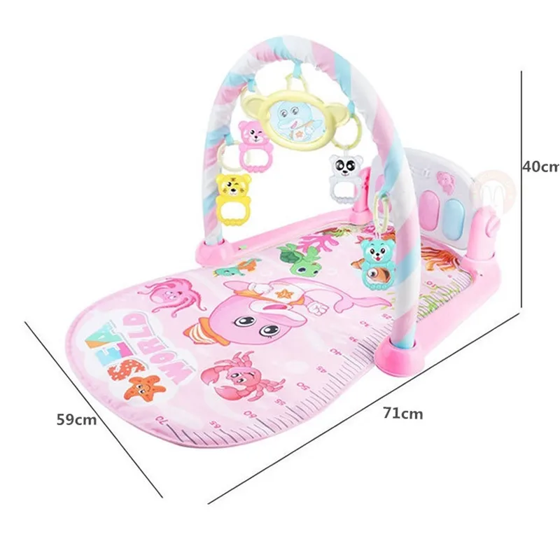 Baby Play Mat Kids Rug Educational Puzzle Carpet With Piano Keyboard And Cute Animal Playmat Gym Crawling Activity Toys | Игрушки и