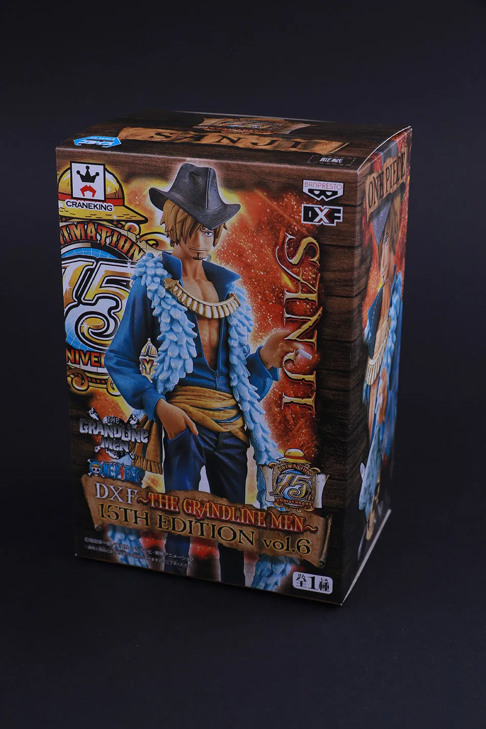 Banpresto Craneking DXF 15-е издание Японского Аниме One Piece черная ножка главный Повар Санджи Фигурку Меч onepiece Цифры
