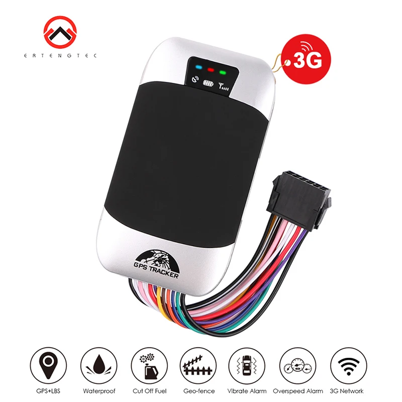 

Relay GPS Tracker 3G Remote Cut Fuel 303F GPS Tracker Voice Monitor Geo-fence Move Alarm Exact Street Address Set Car Tracker
