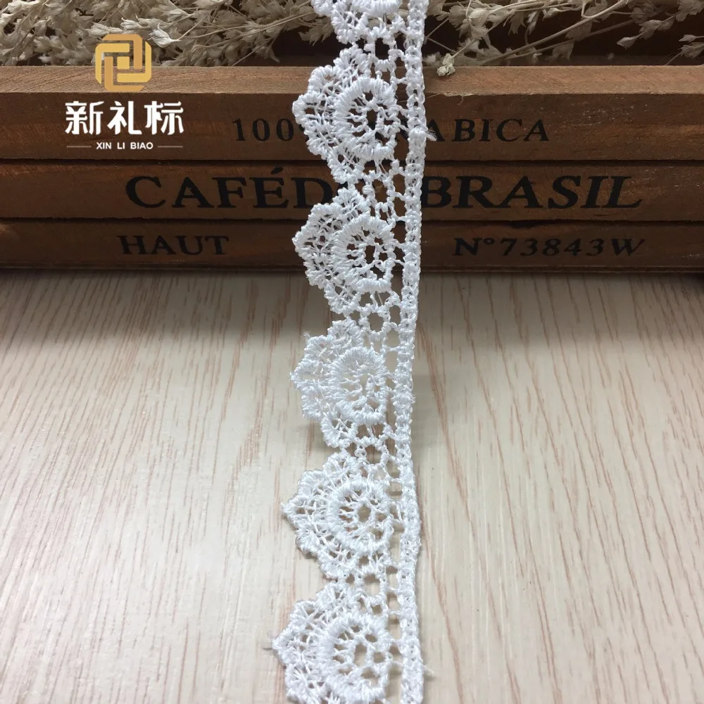 

60Yards Embroidered Lace Trim Hair Braid DIY Craft Black White Fabric Lace Applique Ribbon For Sewing Accessories