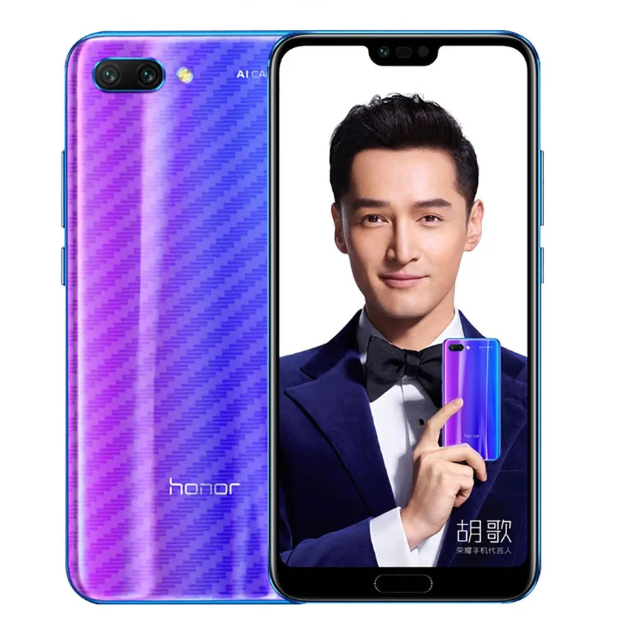 10 шт 3D защитная пленка из углеродного волокна для задней панели Huawei Honor View 20