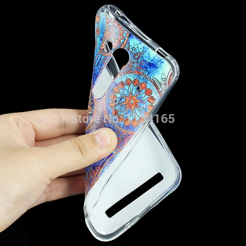 Чехол из ТПУ для ASUS Zenfone Go (4 5) ZB452KG ZB450KL с мультяшным цветом 8 узоров цветной рисунок