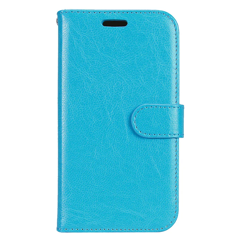 Blue Для Alcatel One Touch pixi 4 6,0 дюймов 8050D флип-чехол из искусственной кожи чехол для Alcatel pixi 4(6) телефон Сумки Чехол простые Fundas - Цвет: Blue