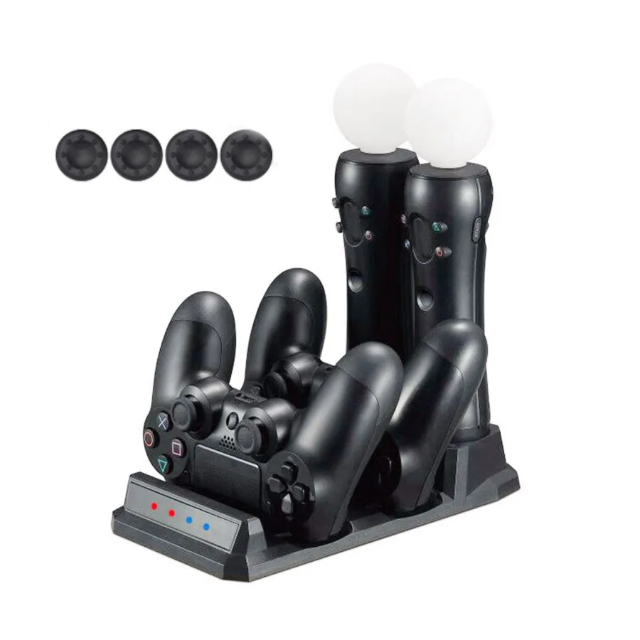 4 в 1 PS4 Slim Pro SONY Playstation PS VR Move контроллеры движения зарядное устройство док-станция