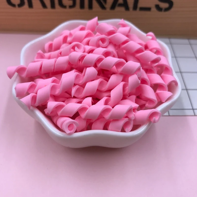 pink Горячая милые кавайные Зефир, глиняные вихревые конфеты для рукоделия, украшения для телефона, скрапбукинг, сделай сам - Цвет: pink