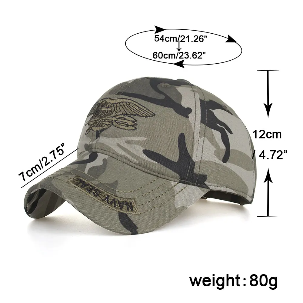 

Joymay 2019 Unisex Army Camouflage Camo Cap Casquette Hat Climbing Baseball Cap Hunting Fishing Desert Hat B642