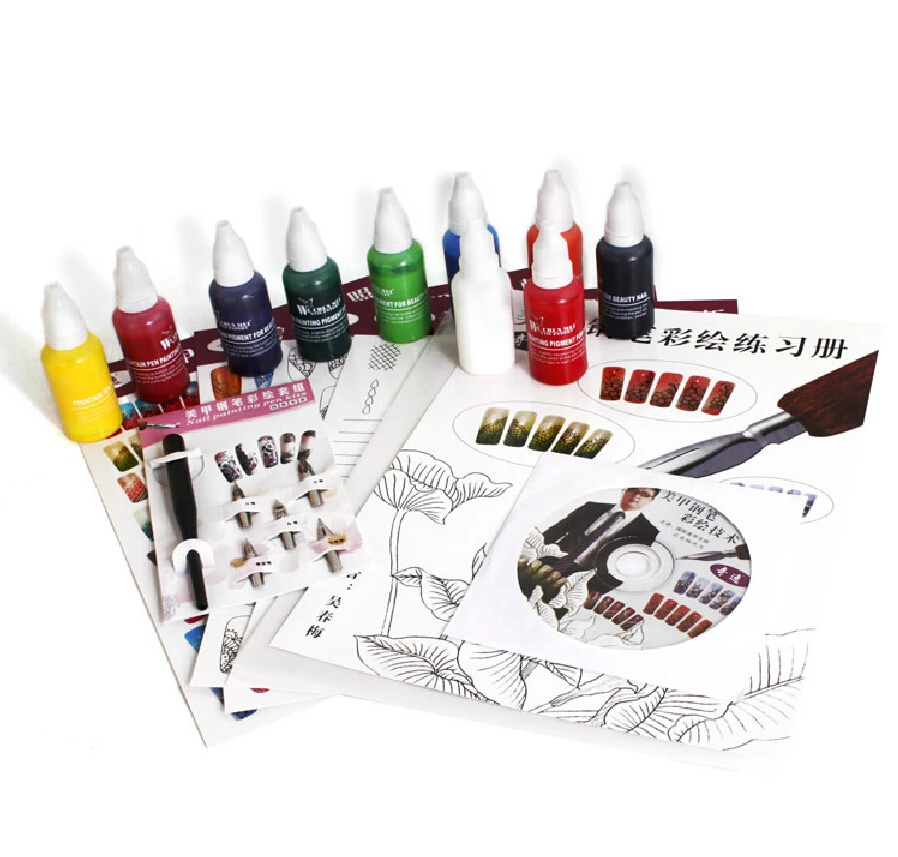 Набор для ногтей гелевая ручка маникюрный набор Живопись включена детальная