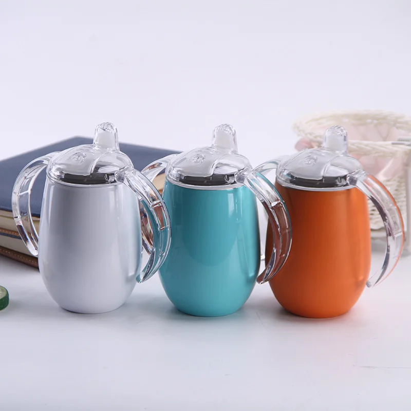 Billig 24 Stücke 14 UNZEN Sippy Tasse Spill Proof Baby Becher Baby Der Nippel Flaschen Ei Tassen Tumbler BPA Freie Isolierte Milch Thermos