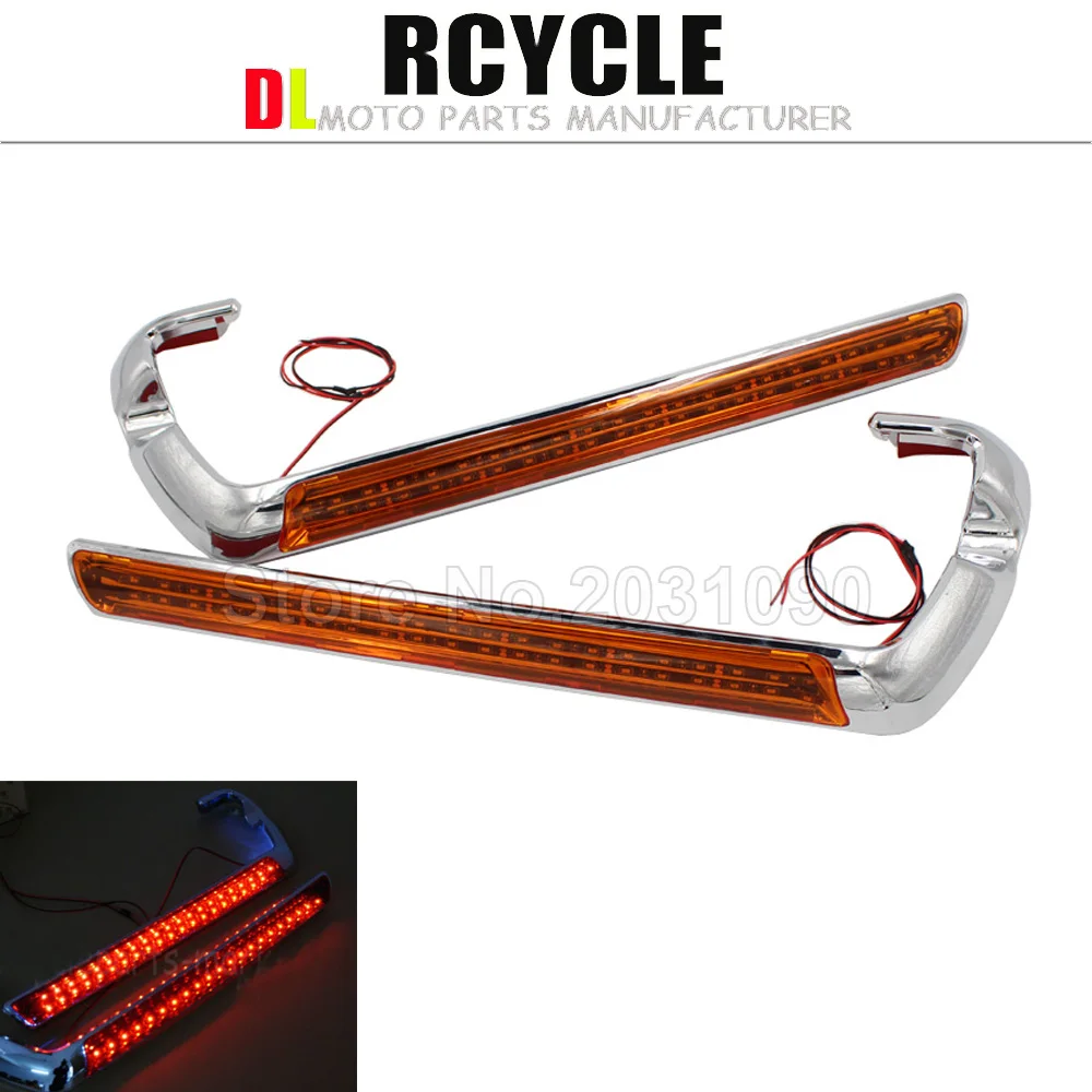 2016 новые для Harley светодиодные боковые Габаритные Light Kit Davidson Electra Glo сума лампы