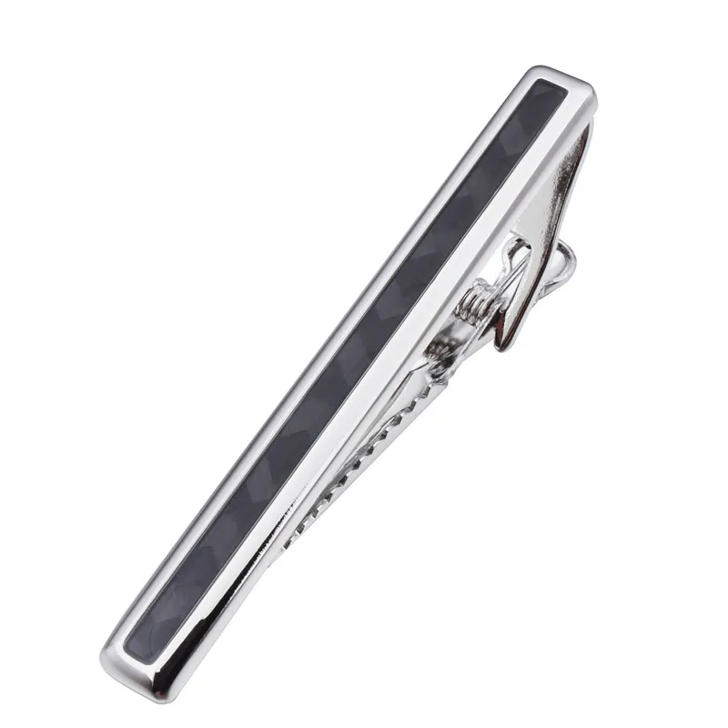 Мужская классическая деловая рубашка HAWSON серебристая клипса из углеродного