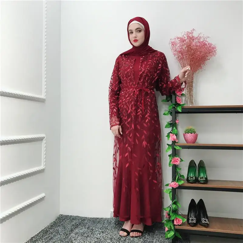 Рамадан абайя халат Дубай, Турция мусульманское кимоно кардиган мусульманский хиджаб платье восточный женский халат для женщин Jilbab Caftan Elbise одежда