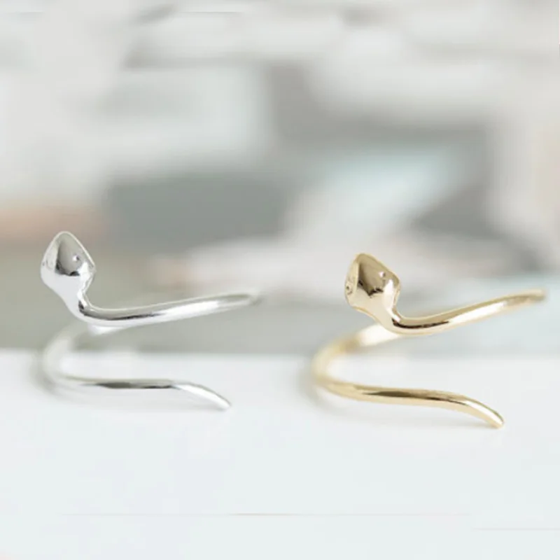 Оптовая продажа 10 шт./лот новые элегантные маленькие кольца под змеиную кожу