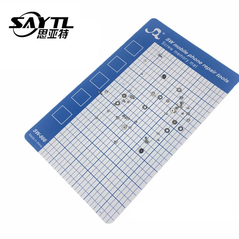Коврик на винтах, магнитный, для ремонта мобильных телефонов, размером 145x90 мм