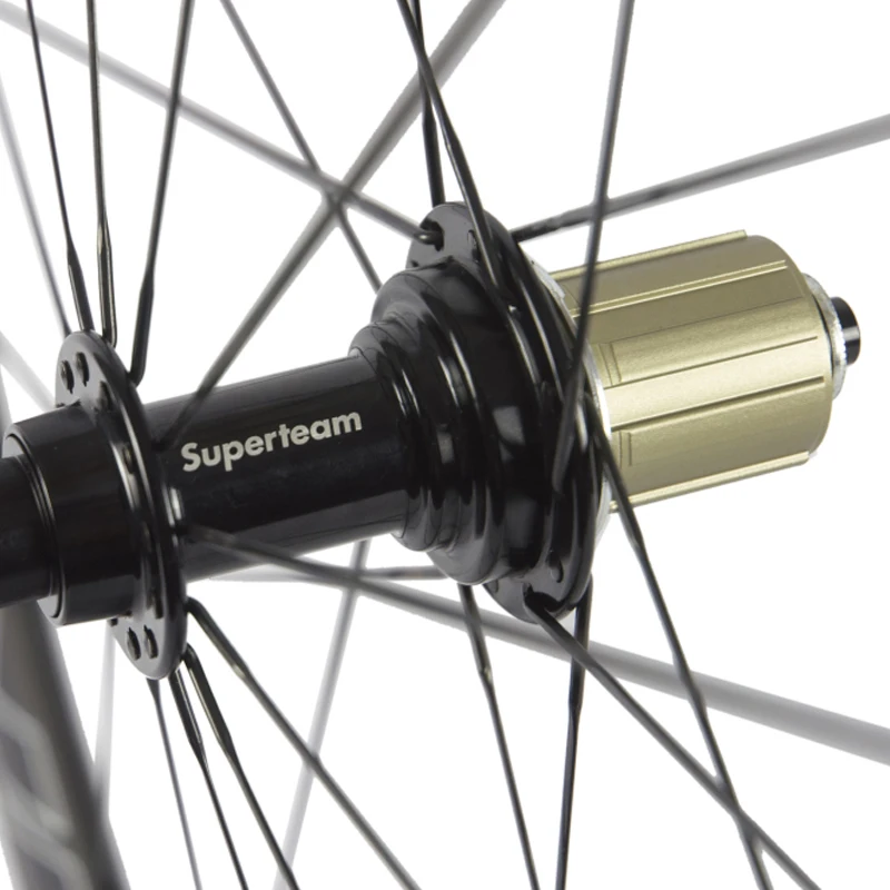 SUPERTEAM 50mm Carbon Wheels R13 With Basalt Braking Surface Tubular 700C Road Wheelset Clincher Bicycle Wheel | Спорт и развлечения