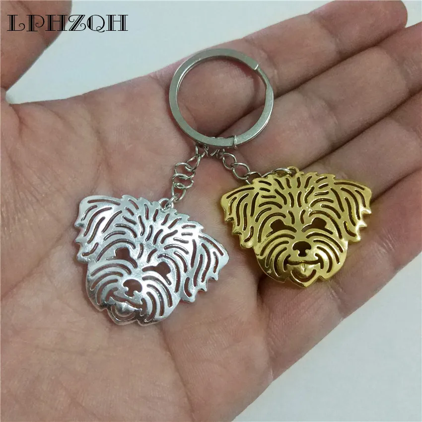 LPHZQH модный щенок Coton De Tulear собака автомобильный брелок женская сумка Подвеска