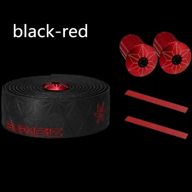 red Supacaz лента для шоссейного велосипеда, карбоновые велосипедные ручки, велосипедные кожаные ленты для руля, черные - Цвет: red