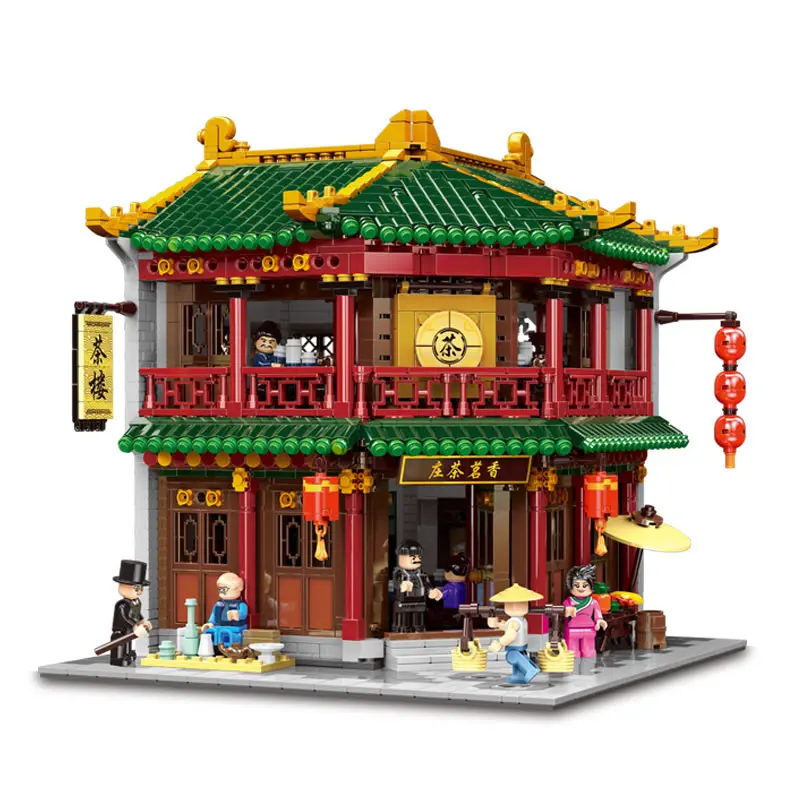 XINGBAO 01021 Lepining Китайский строительный город серия MOC набор чайных домиков Toon