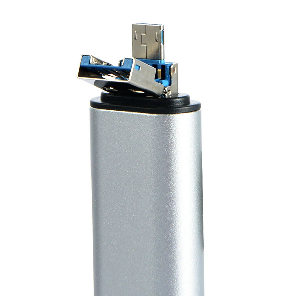 Оптовая продажа 5-в-1 откидная крышка OTG Micro USB 3 1 Type-C устройство для чтения карт SD TF