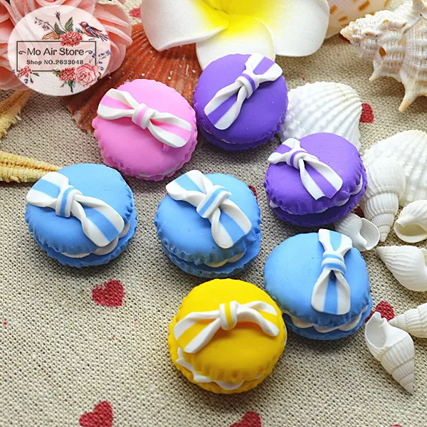 10 шт. макароны ручной работы из полимерной глины десерт с плоским основанием