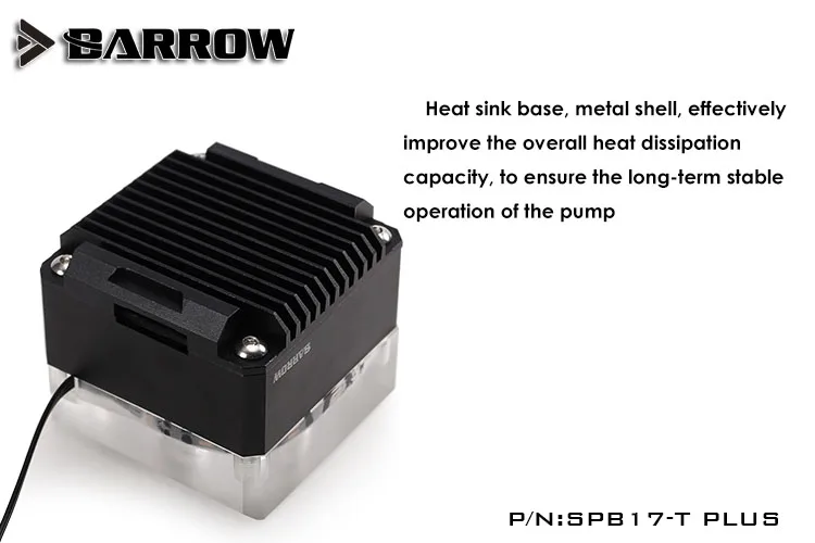 Barrow SPB17-T PLUS LRC2 RGB водяной охлаждающий насос для распределения воды с радиатором 17