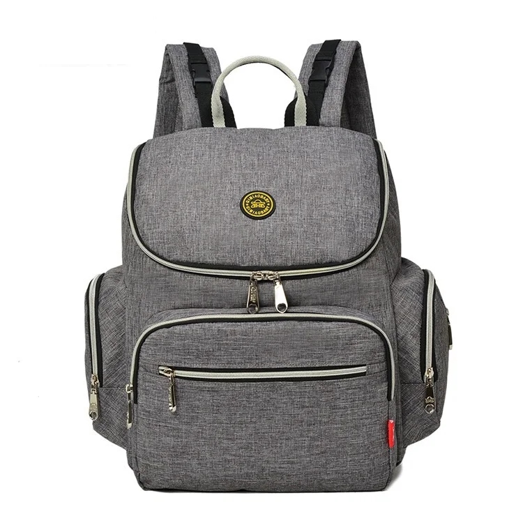 gray 1498 Дорожная модная детская сумка, многофункциональная сумка для мамы, сумка для коляски, большие детские пеленки, сумки для подгузников, детские пеленки, рюкзак - Цвет: gray 1498