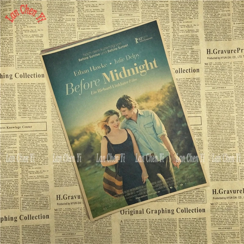 Before Midnight Retro Poster kraft paper Printed Wall Posters For Home Bar Room Decor | Дом и сад