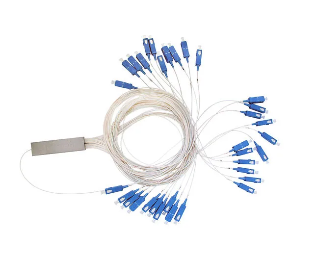 SCUPC 1X32 ПЛК одиночный оптоволоконный сплиттер FTTH стальная трубка Тип SC 1x32