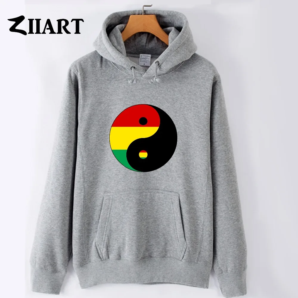 Мужские флисовые толстовки reggae Yin yang bagua для мальчиков Мужская китайская