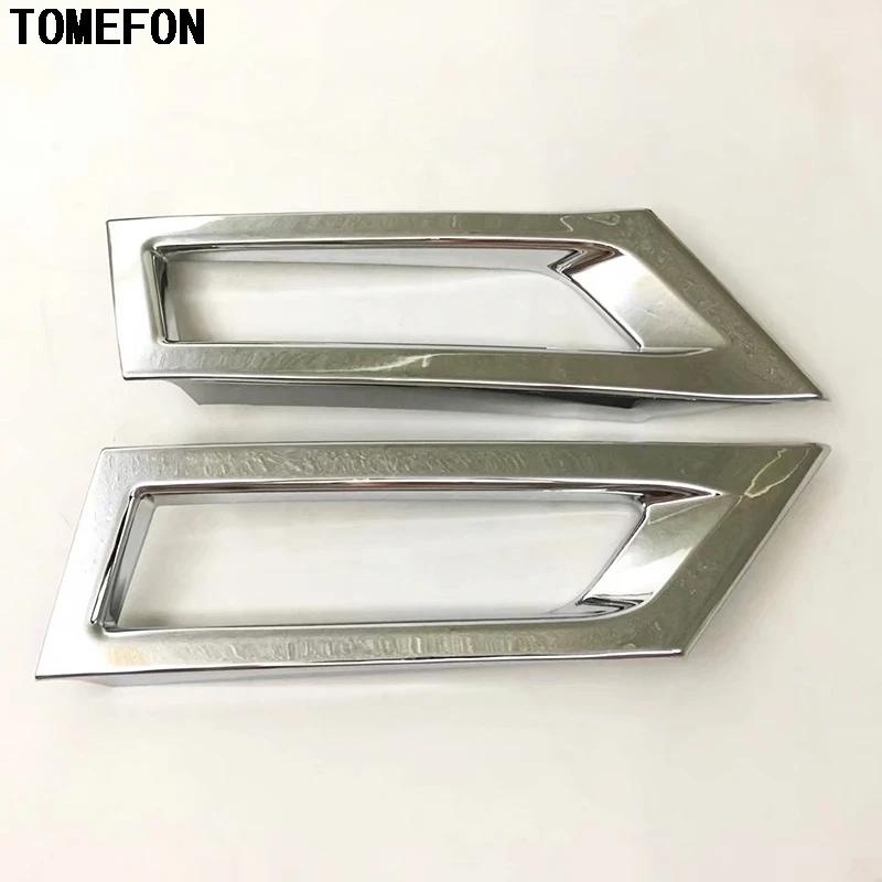 Для Nissan Kicks 2016 2017 ABS Хром Передняя противотуманная фара крышка Накладка рамка