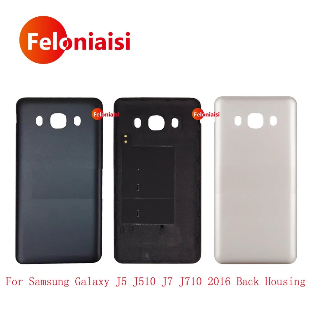 10 шт./лот для samsung Galaxy J5 J510 J510FN J510F 2016 назад Батарея крышка стеклянная задняя дверь