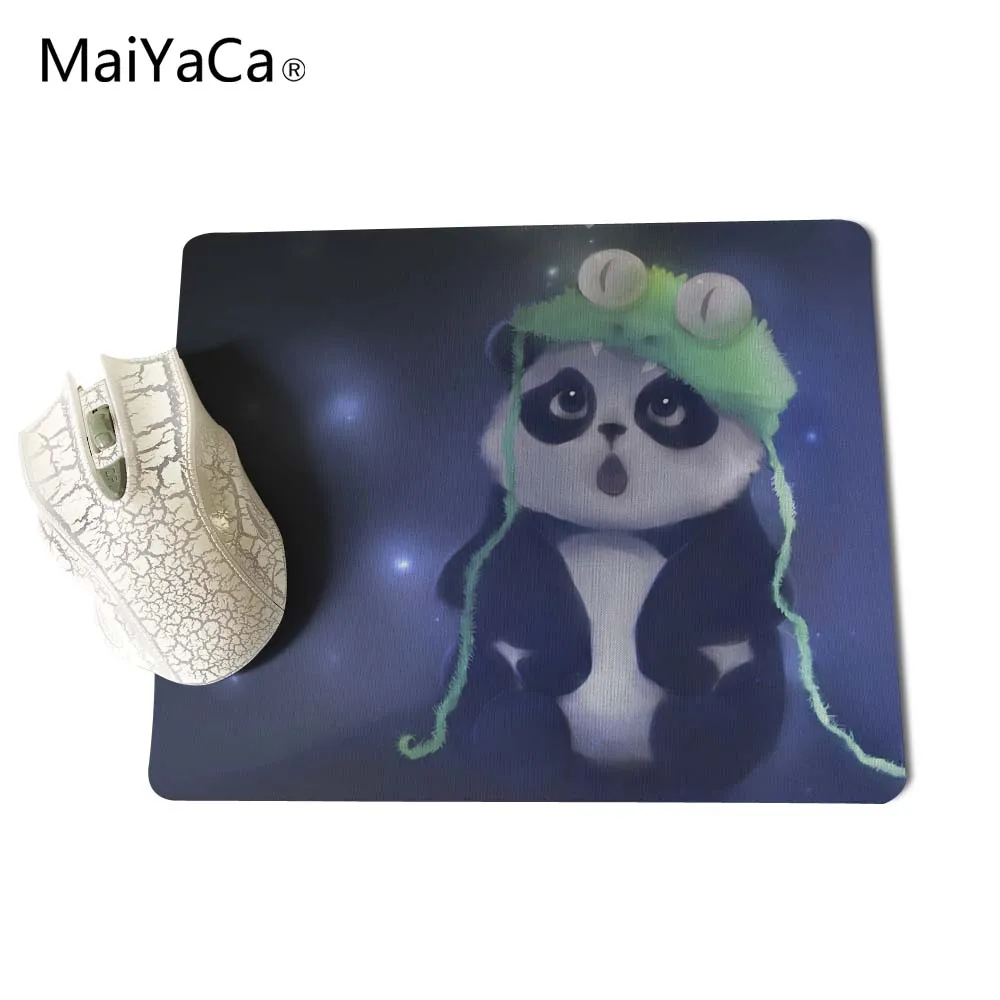 MaiYaCa милая картина панда резиновая коврик для мыши Коврик для стола 18*22 см и 25*29 см