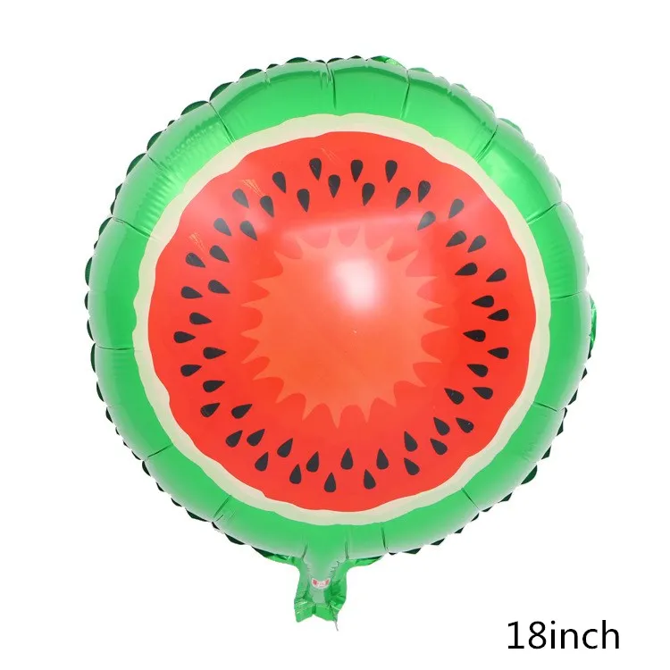 18inch Watermelon Новые фрукты овощи мультфильм арбуз/ананас/авокадо фольги воздушный шар День рождения декоративный шар для вечеринки мороженое прекрасные детские игрушки - Цвет: 18inch Watermelon